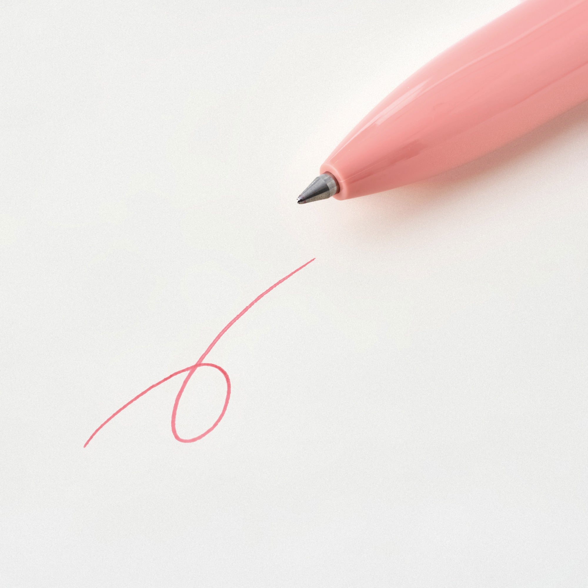 Compact Gel Ink Ballpoint Pen Cap Type 0.5mm - Pink - Image 2