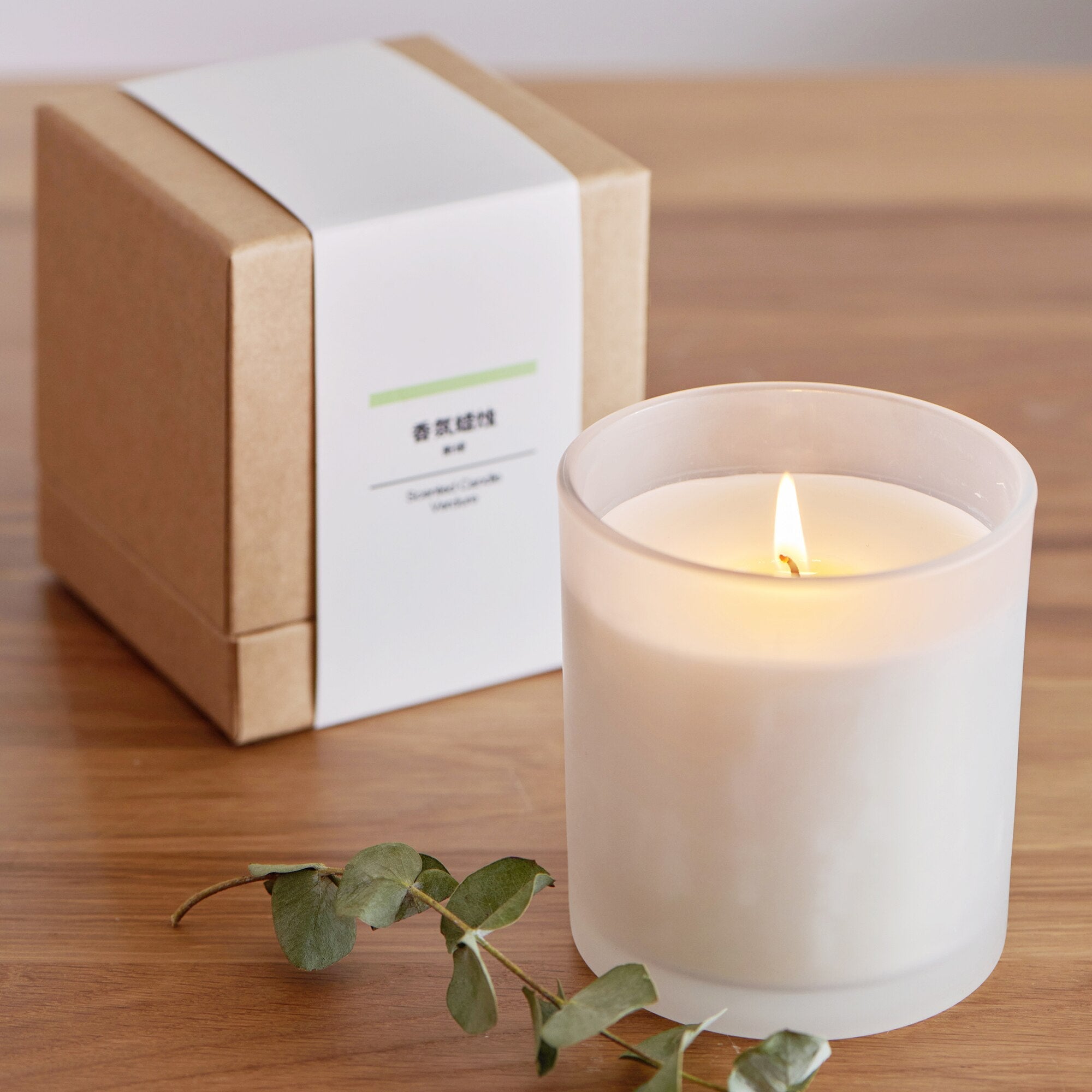 Scented Glass Candle - Citrus - Image 6