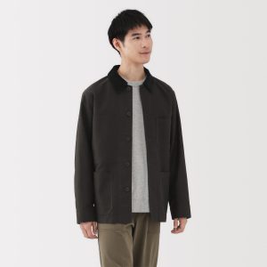 Kapok Blend Corduroy Work Jacket