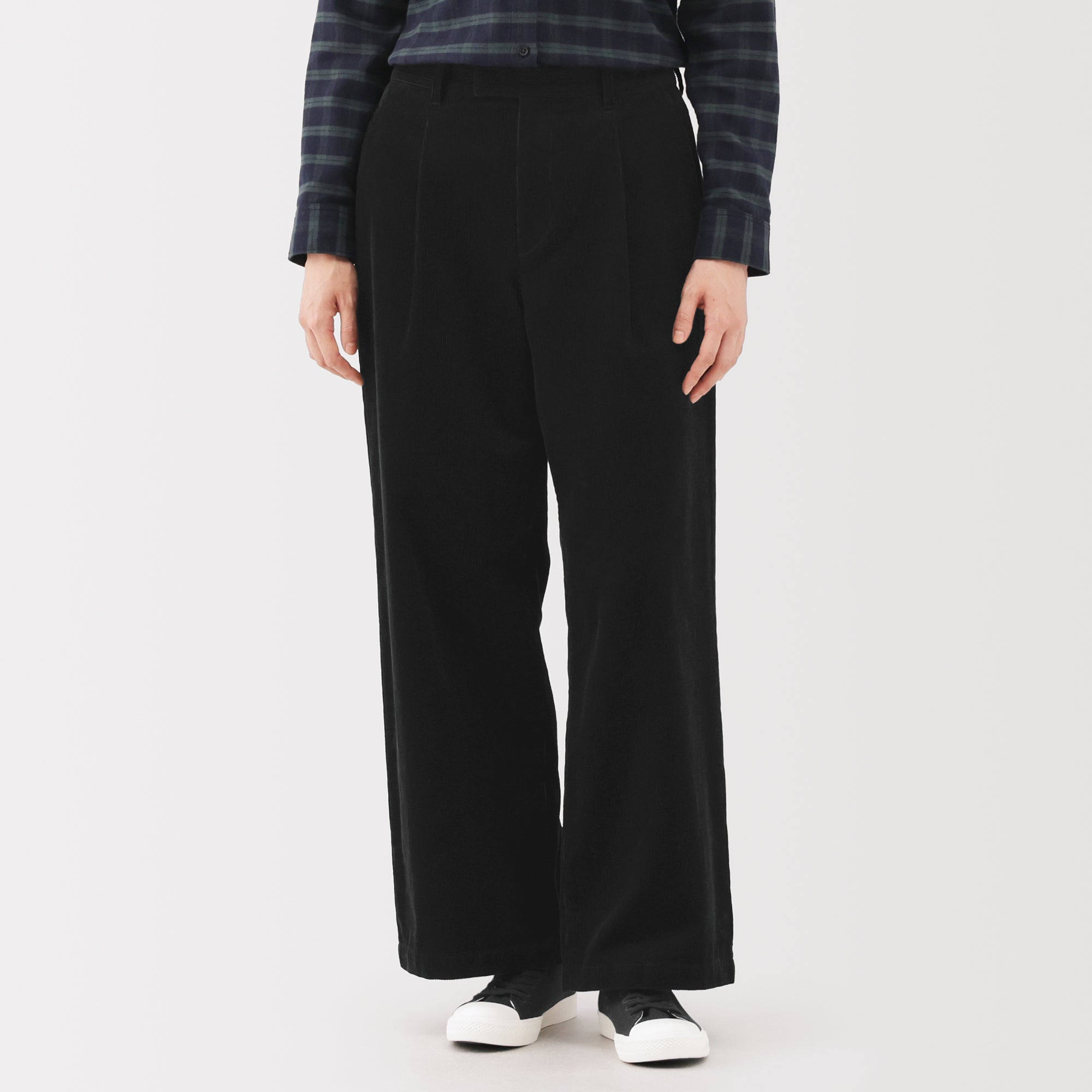 Kapok Blend Corduroy Wide Pants - Image 21