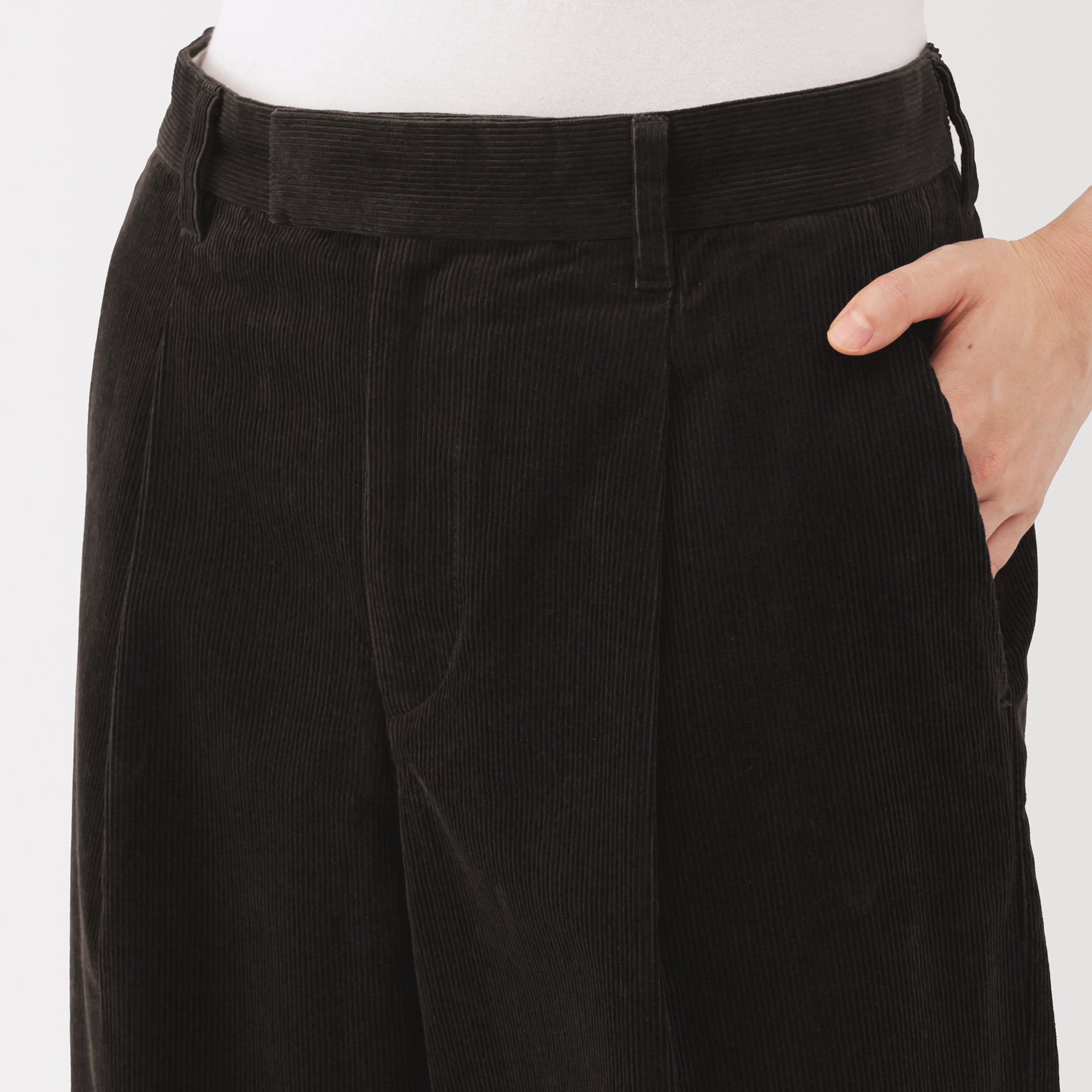 Kapok Blend Corduroy Wide Pants - Image 16