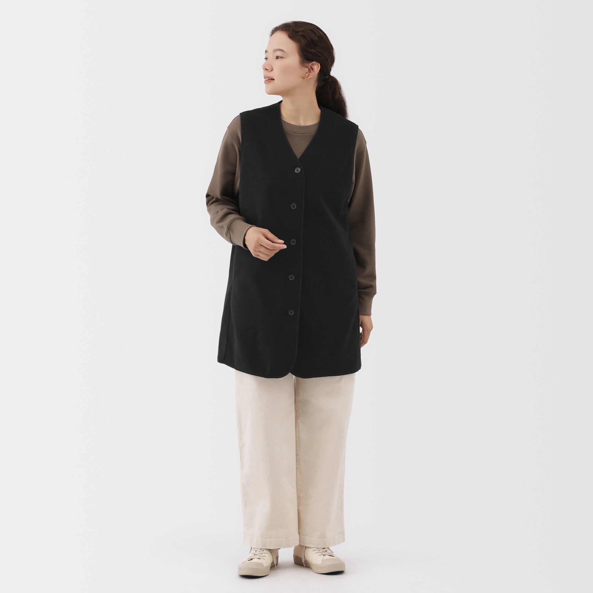 Recyclable Fleece Long Gilet - Image 20