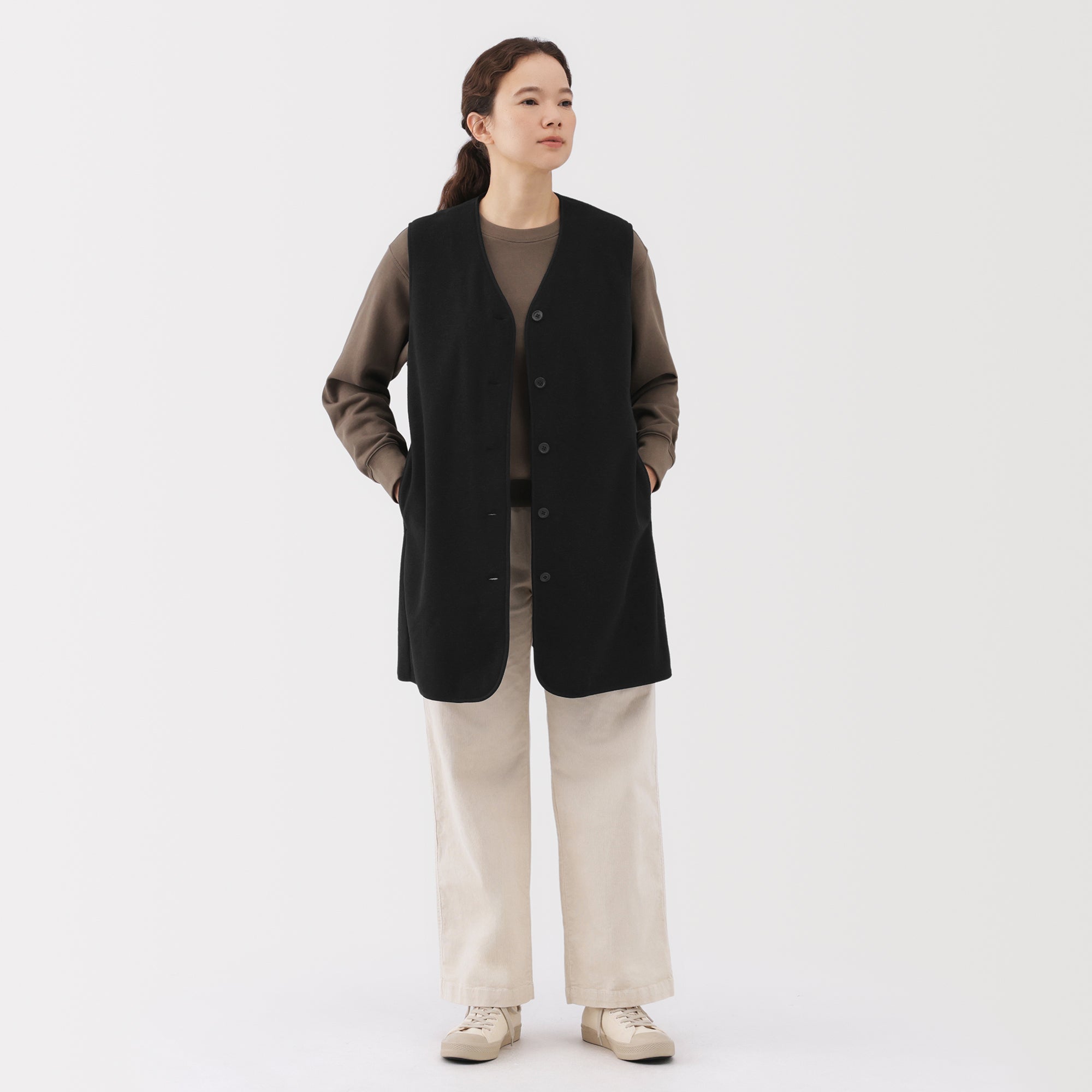 Recyclable Fleece Long Gilet - Image 19