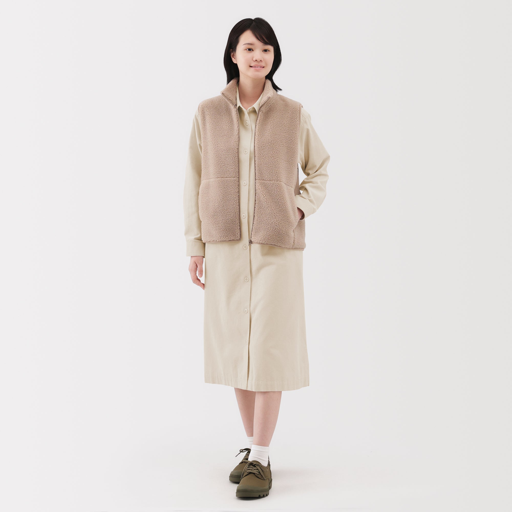 Kapok Blend Corduroy Dress - Image 4