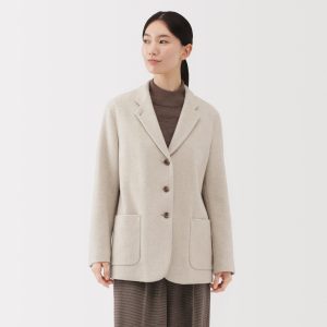 Reclaimed Wool Blend Tweed Jacket