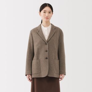 Reclaimed Wool Blend Tweed Jacket
