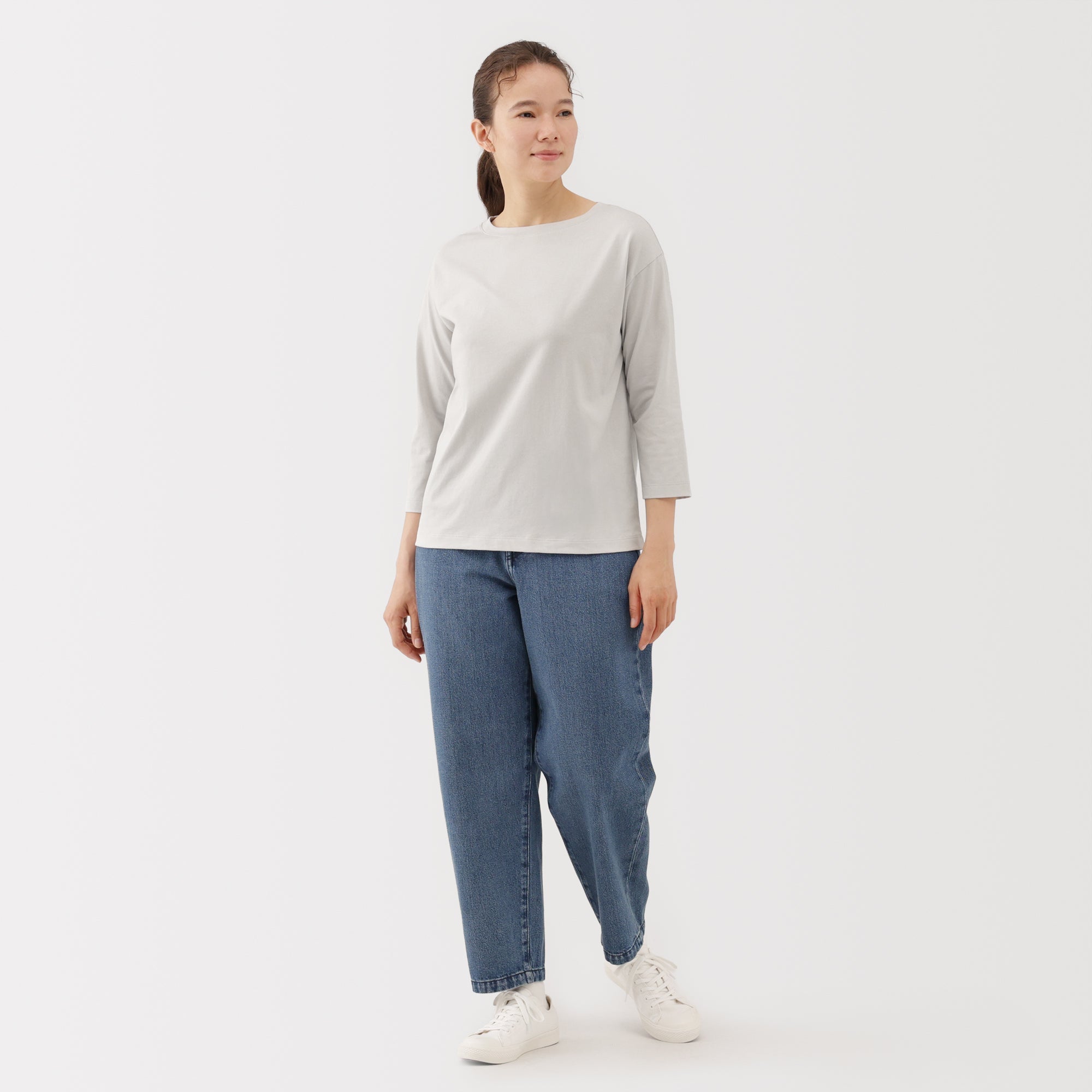 Jersey Boat Neck T-Shirt - Image 20