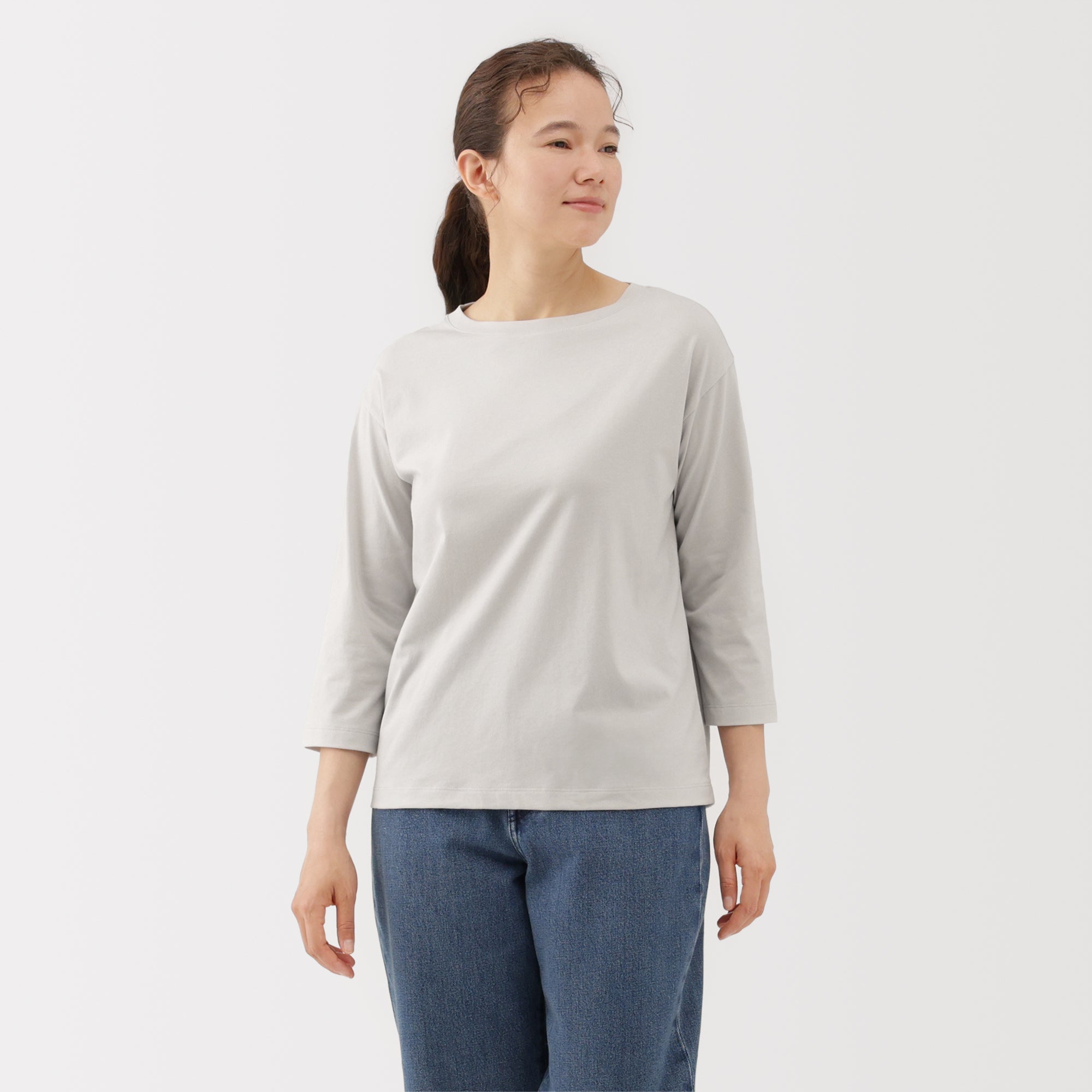 Jersey Boat Neck T-Shirt - Image 19