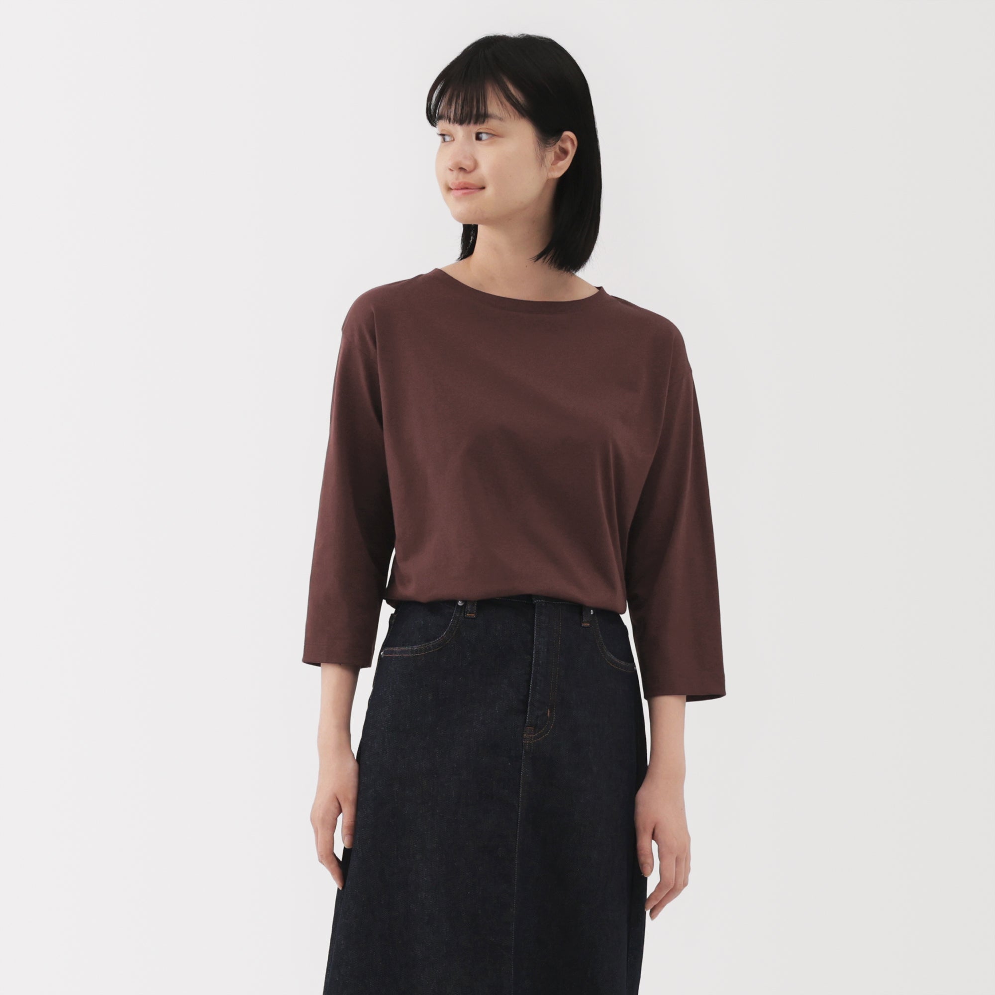Jersey Boat Neck T-Shirt - Image 43