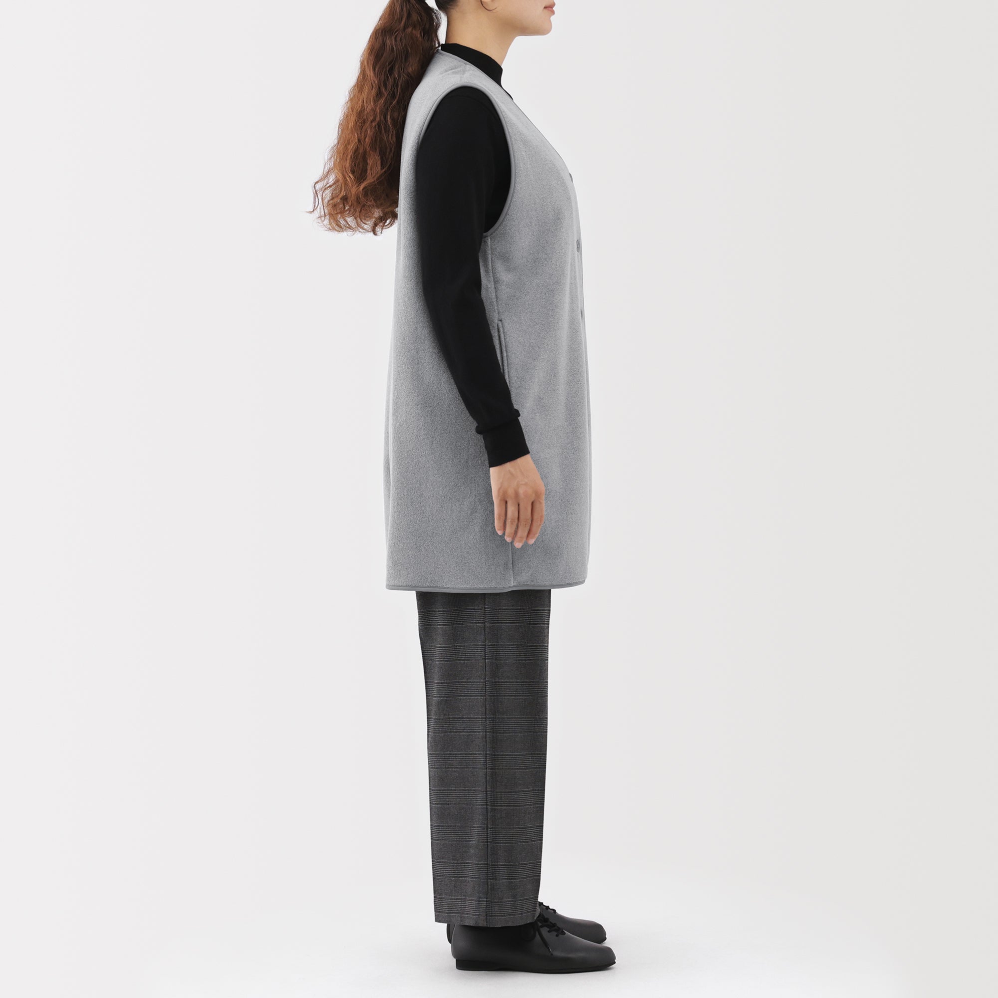 Recyclable Fleece Long Gilet - Image 5