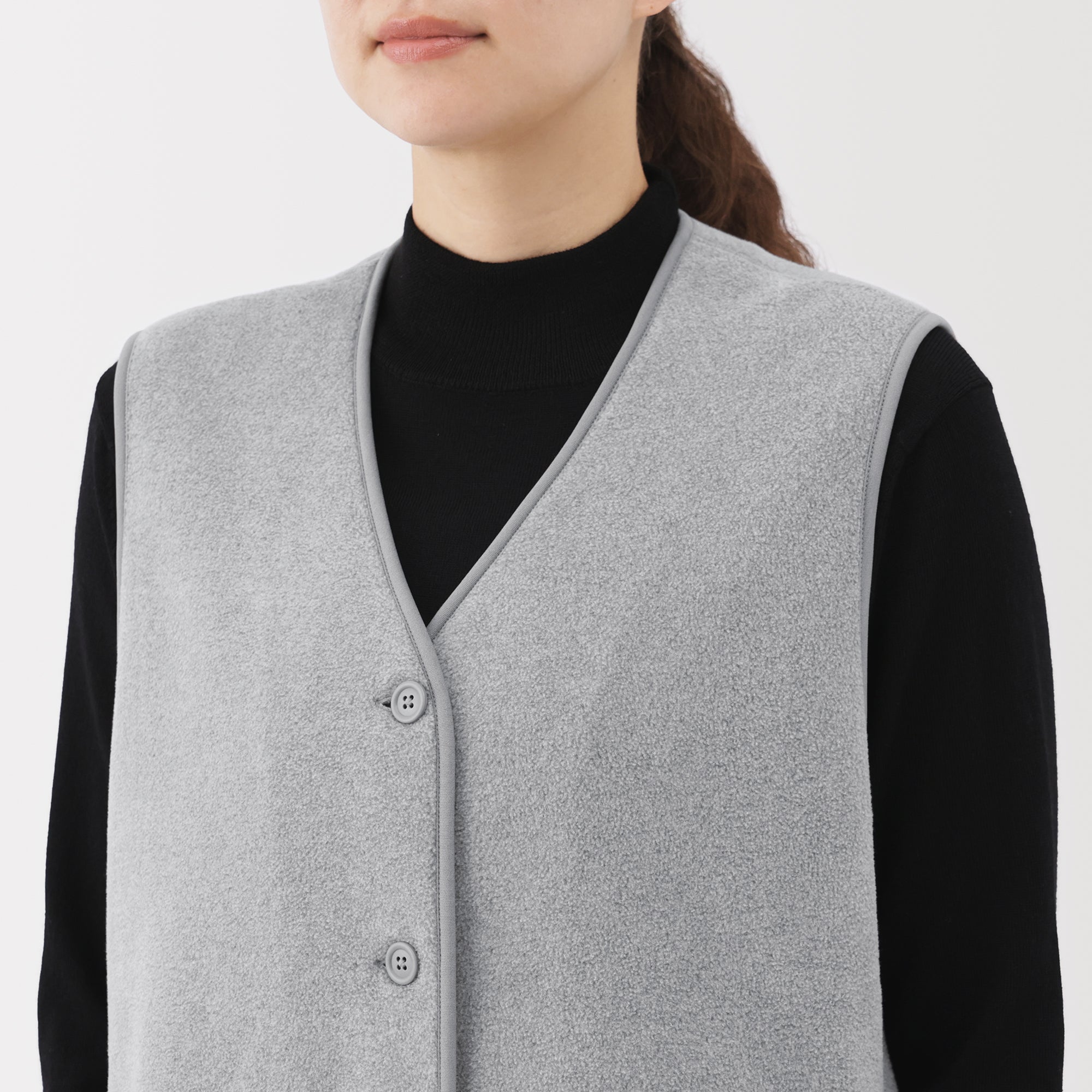 Recyclable Fleece Long Gilet - Image 7