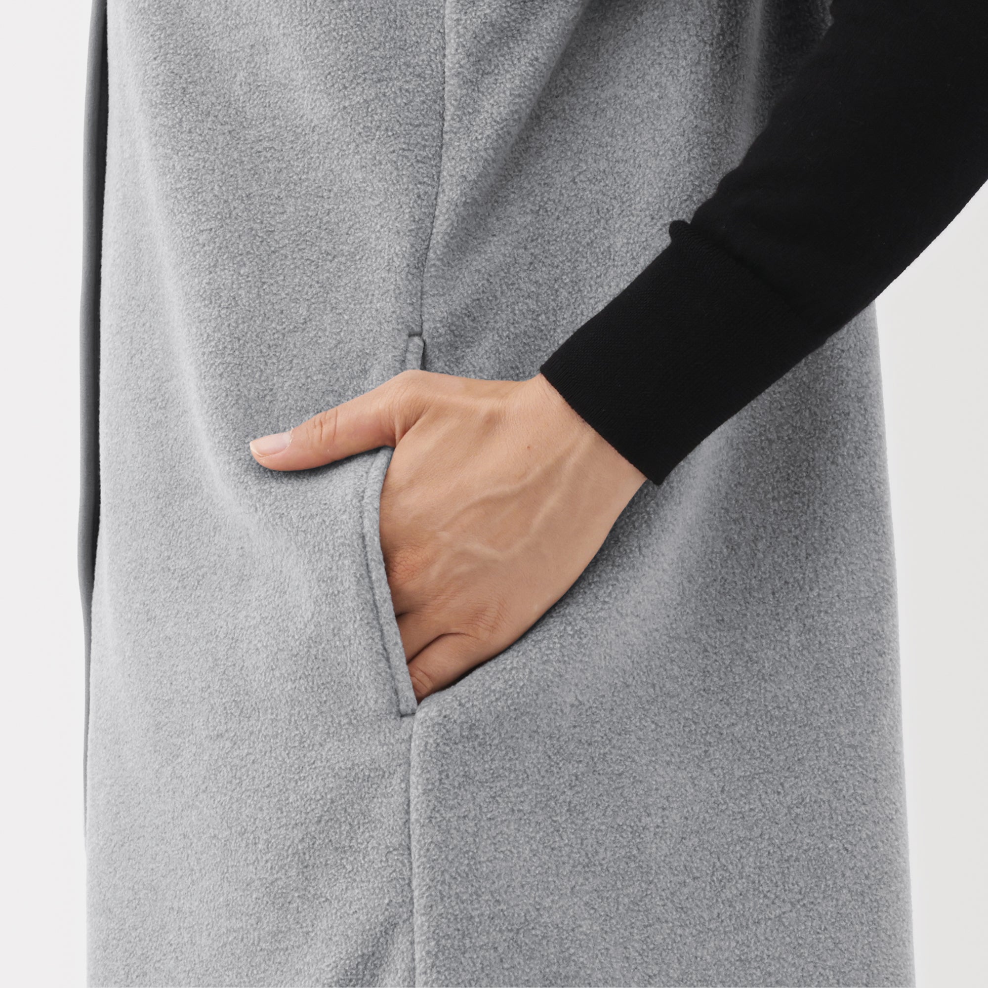Recyclable Fleece Long Gilet - Image 16