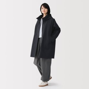 Water Repellent Hooded Long Coat