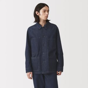 Kapok Blend Denim Coverall Jacket