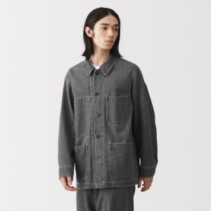 Kapok Blend Denim Coverall Jacket