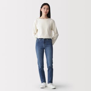 Denim Slim Straight Pants