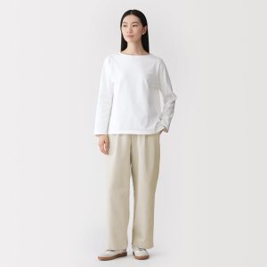 Hemp Blend Twill Straight Pants