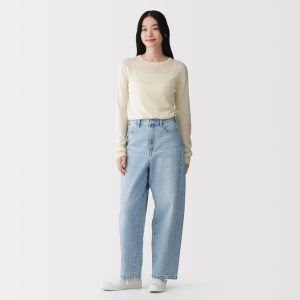 Kapok Blend Denim Cocoon Pants