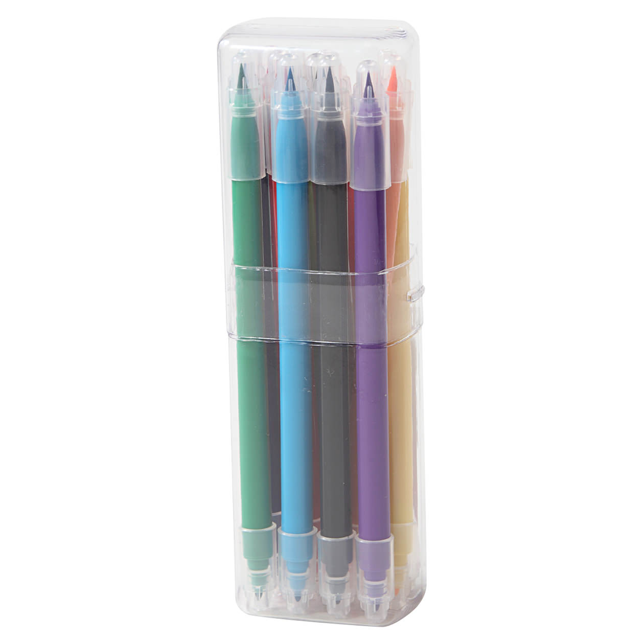 Water Ink Double Ended Pen 10 Pieces Set