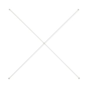 SUS Shelving Unit Cross Bar - White Gray - Extra Wide