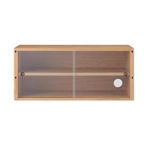SUS Shelving Unit - Box with Glass Door - Oak