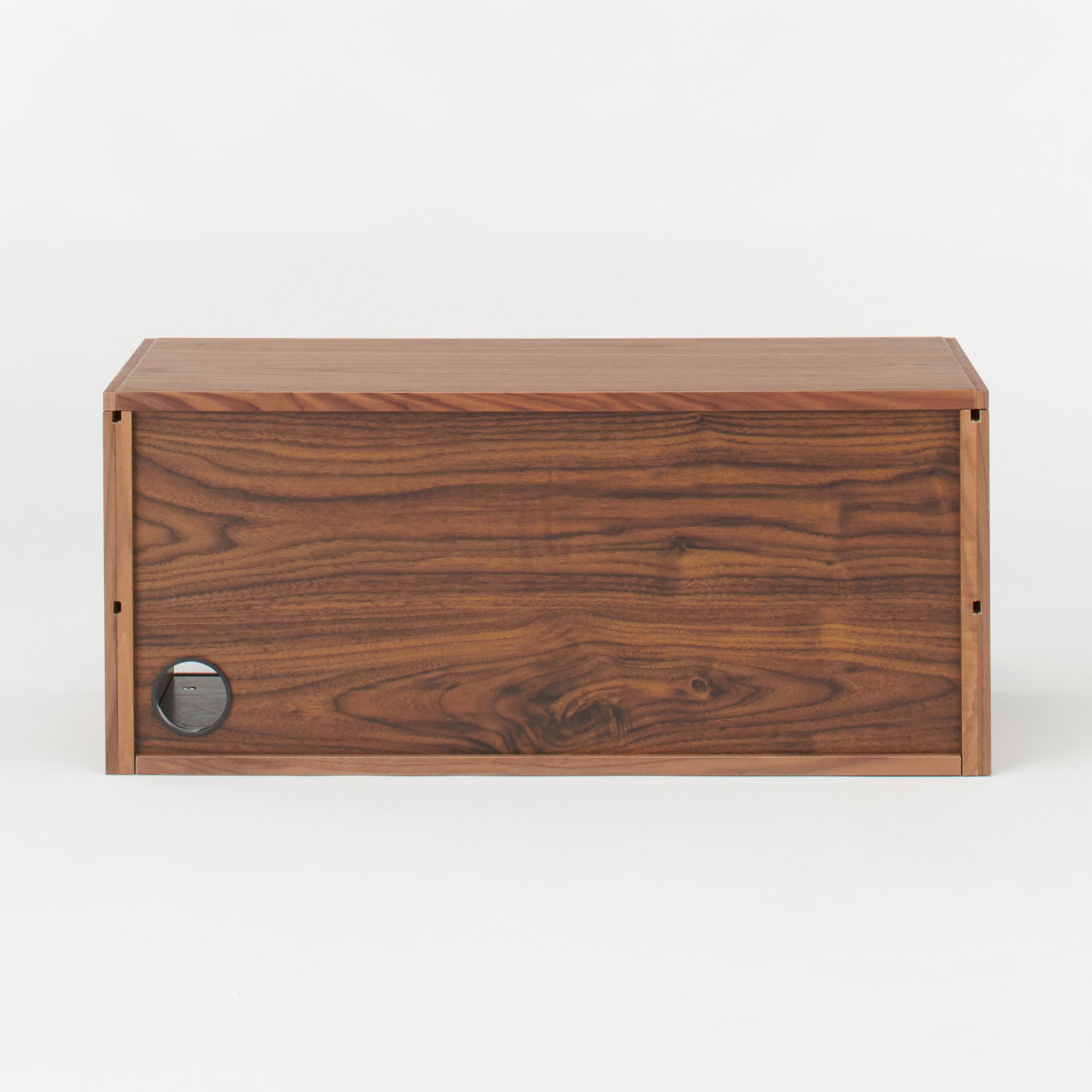 SUS Shelving Unit Box with Glass Door - Walnut - Image 7