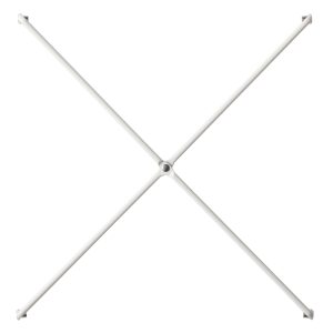 SUS Shelving Unit Side Cross Bars - White Gray (2 Pack)
