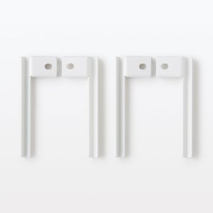 SUS Shelving Unit Height Adjustable Bracket - White Gray