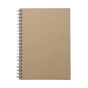 B6 Wirebound Notebook Plain Beige