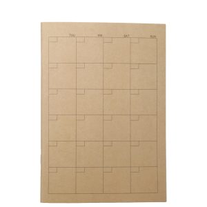 Recycled Paper Monthly Planner