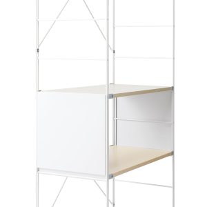 SUS Shelving Unit Side Panel - White Gray - Small