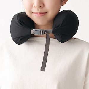 Fitting Neck Cushion Curved Type Black