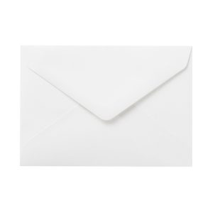 Bamboo Horizontal Envelope - C6 - 5 Pieces - White