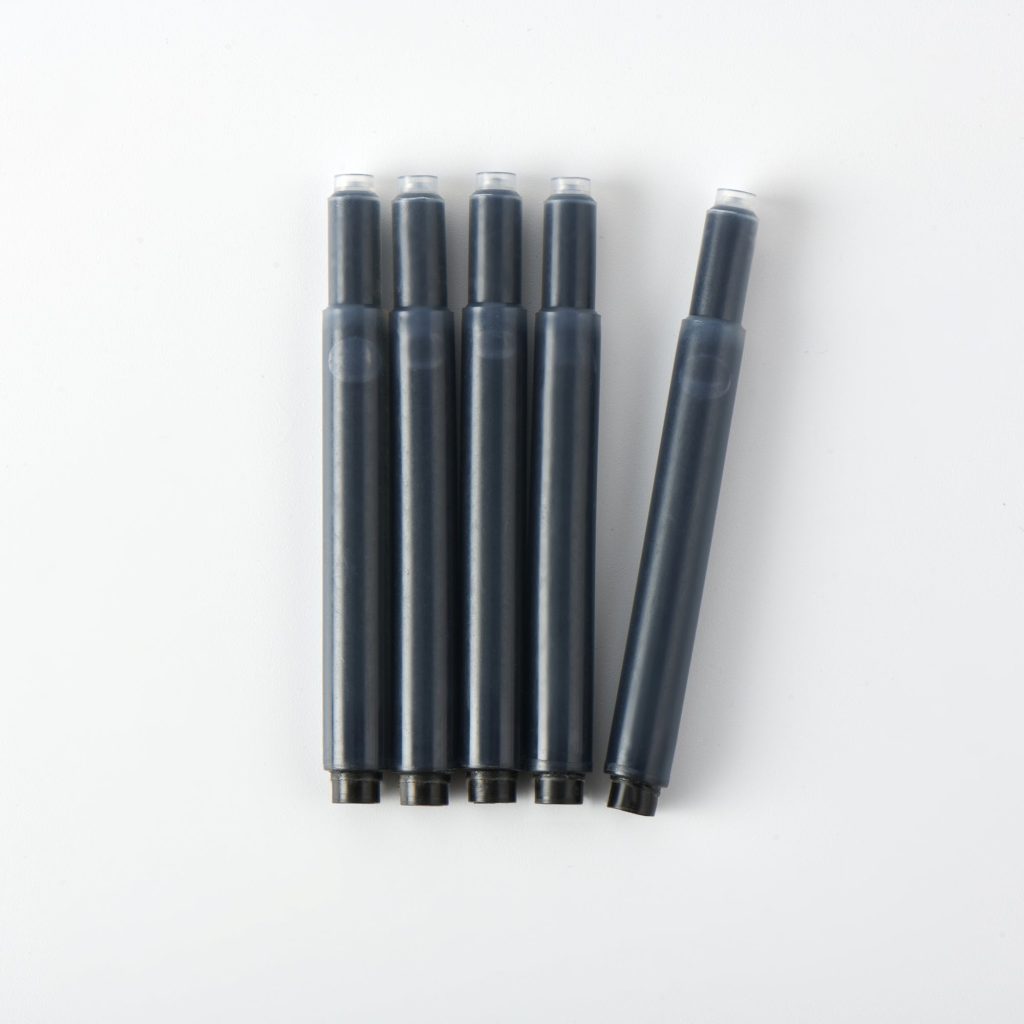 Fountain Pen Ink Cartridge Refills - Black (5 Pack)