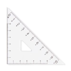 Acrylic Set Square - 45 Degrees