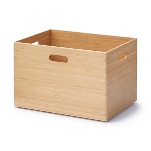 Stackable Bamboo Box - Large (W14.6 x D10.2 x H9.6)