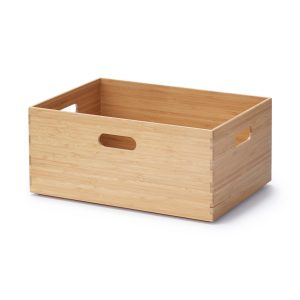 Stackable Bamboo Box - Medium (W14.6 x D10.2 x H6.5)