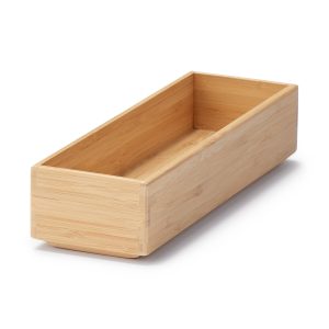 Stackable Bamboo Organizer Box - Small (W3.3 x D10.2 x H2.2)