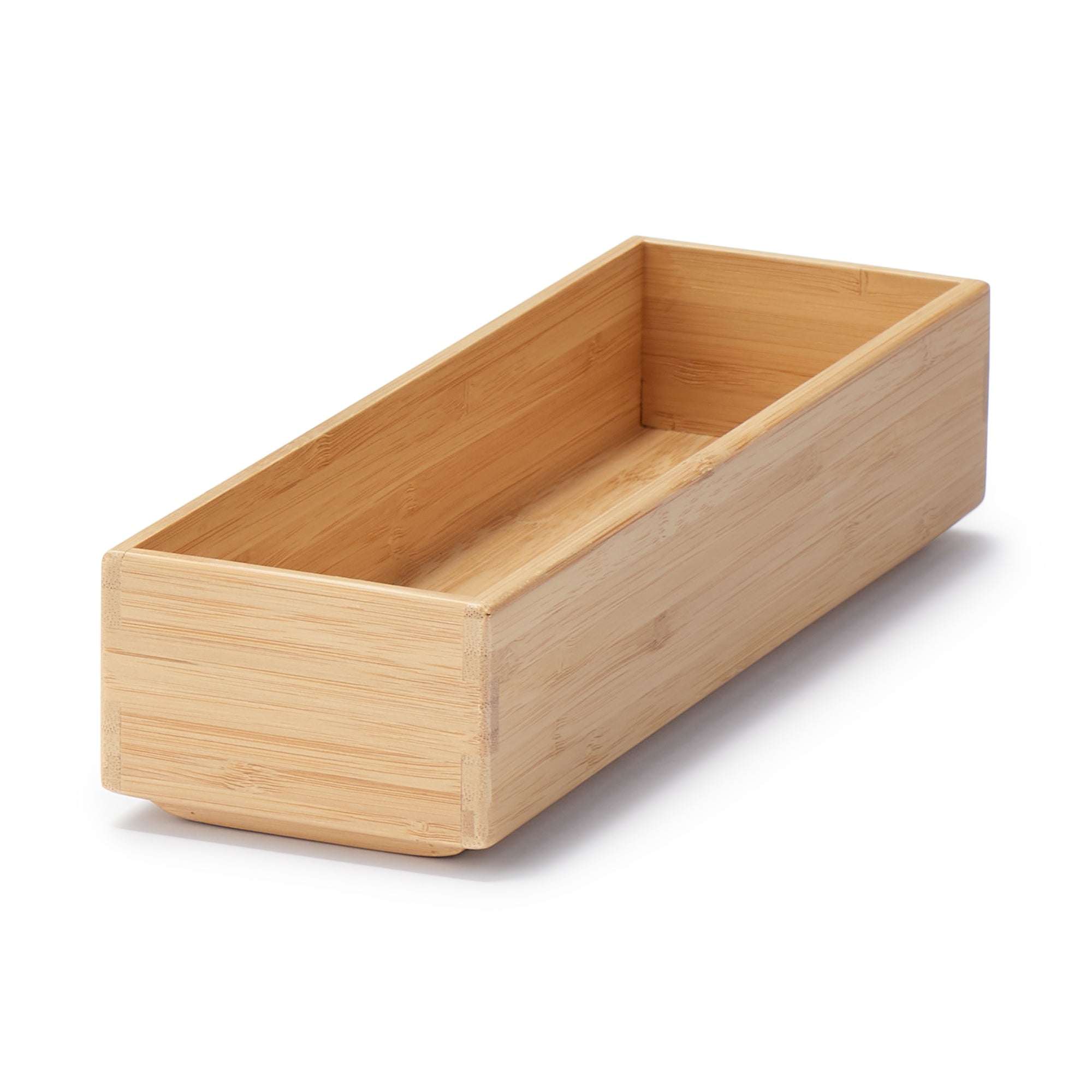 Stackable Bamboo Organizer Box - Small (W3.3 x D10.2 x H2.2)