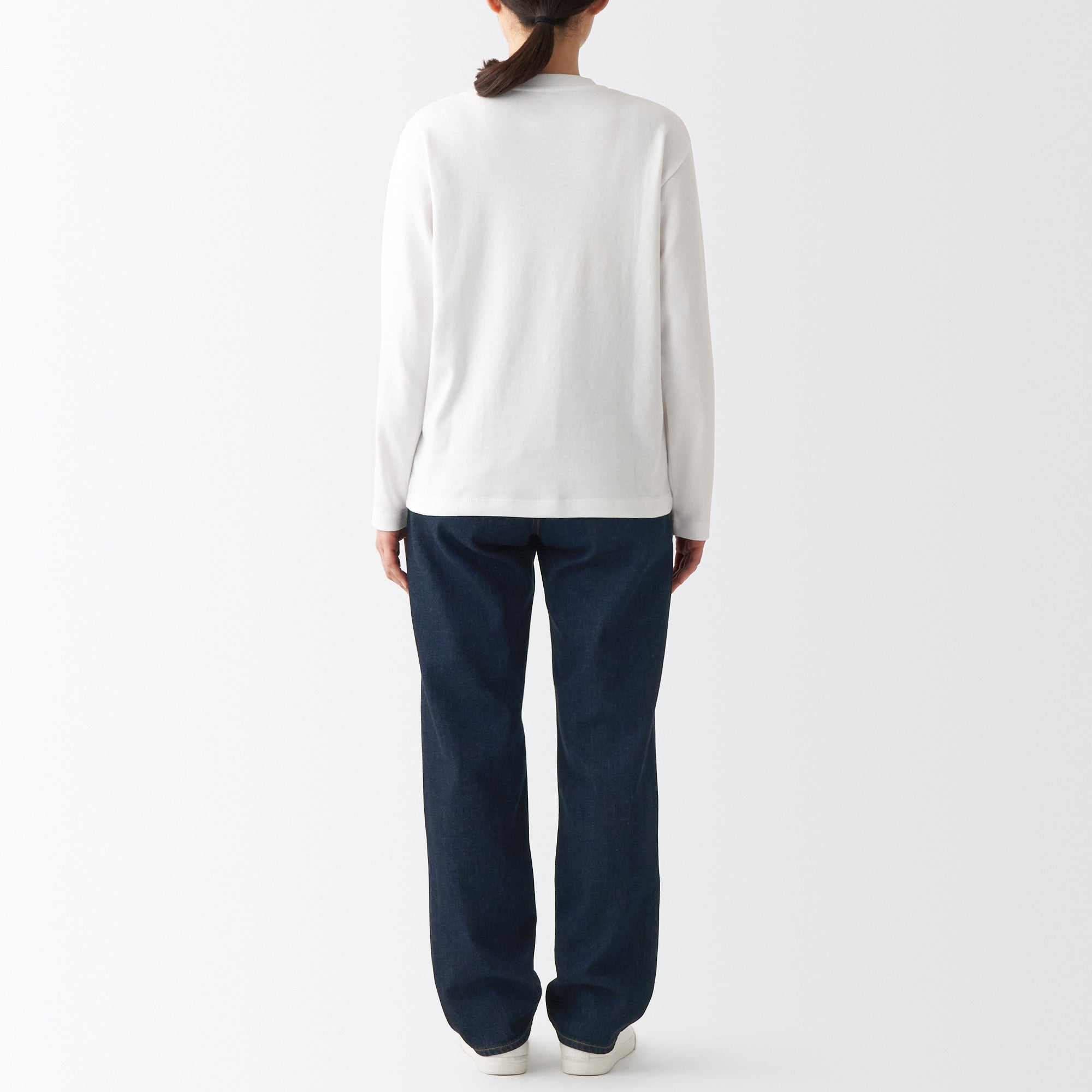 Women's Denim Regular Pants - Dark Navy (L 31inch / 79cm) - Image 6