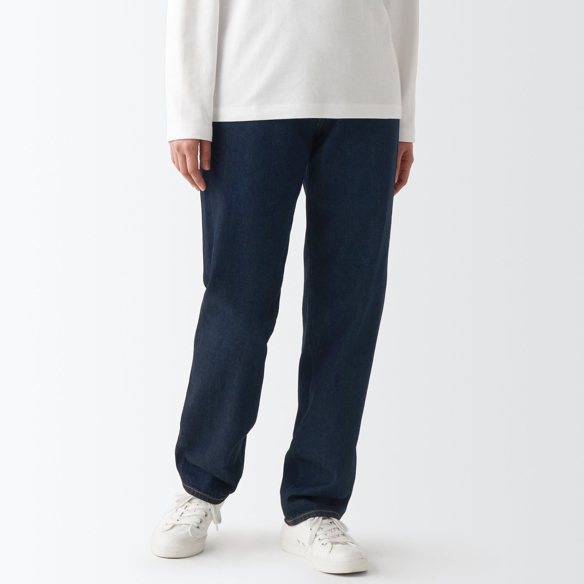 Women's Denim Regular Pants - Dark Navy (L 31inch / 79cm) - Image 3