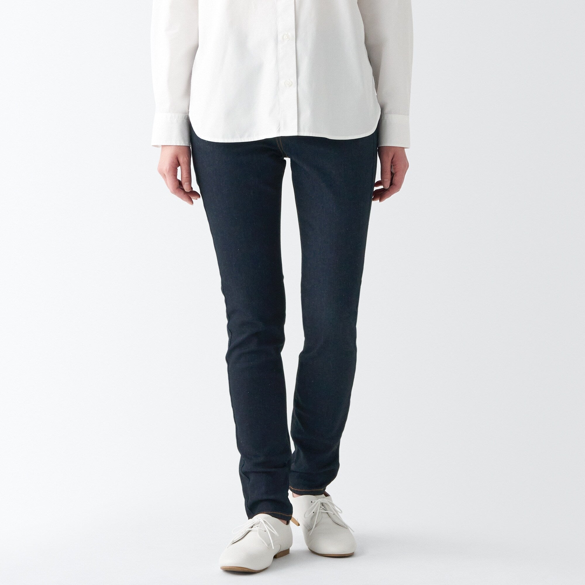 Women's Super Stretch Denim Skinny Pants Dark Navy (L 30 / 76 cm) - Image 3