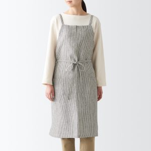 Plain Weave Linen Cross Back Apron