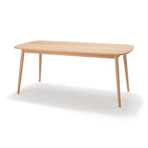 [HD] Beech Wood Table with Round Legs - W 70.9