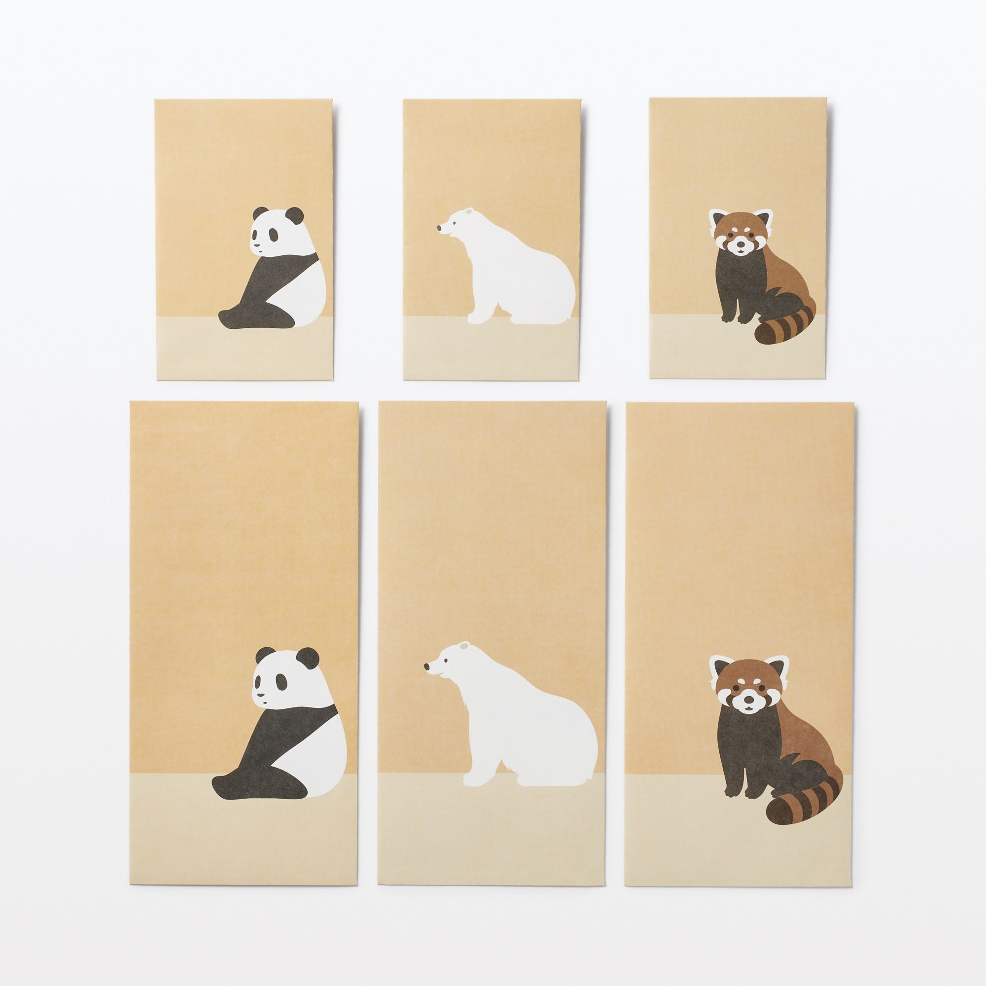 Bamboo Paper Petit Envelope - Large - Giant Panda (3 Pack) - Image 5