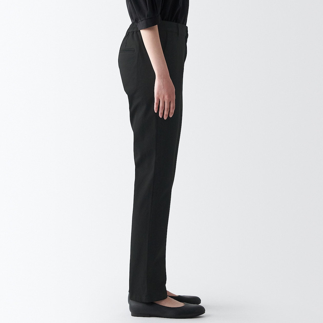 Women's 4-Way Stretch Chino Slim Tapered Pants (L 32inch / 80cm) - Image 5