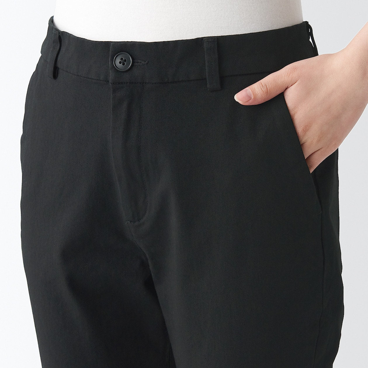 Women's 4-Way Stretch Chino Slim Tapered Pants (L 32inch / 80cm) - Image 7