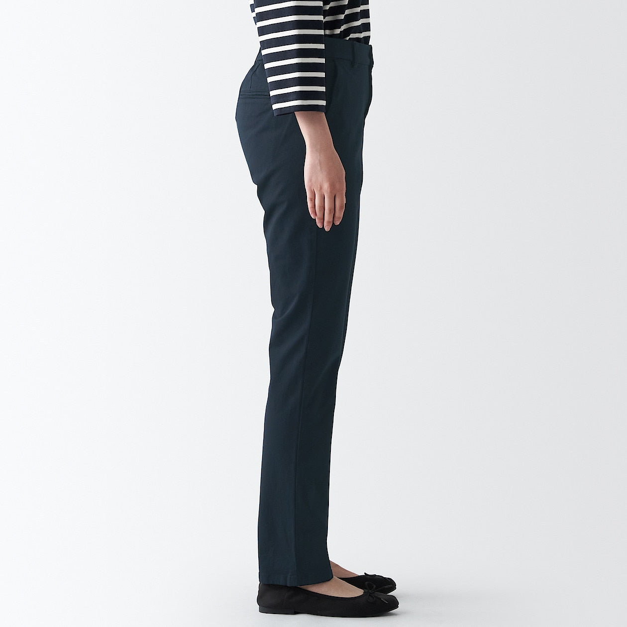 Women's 4-Way Stretch Chino Slim Tapered Pants (L 32inch / 80cm) - Image 35