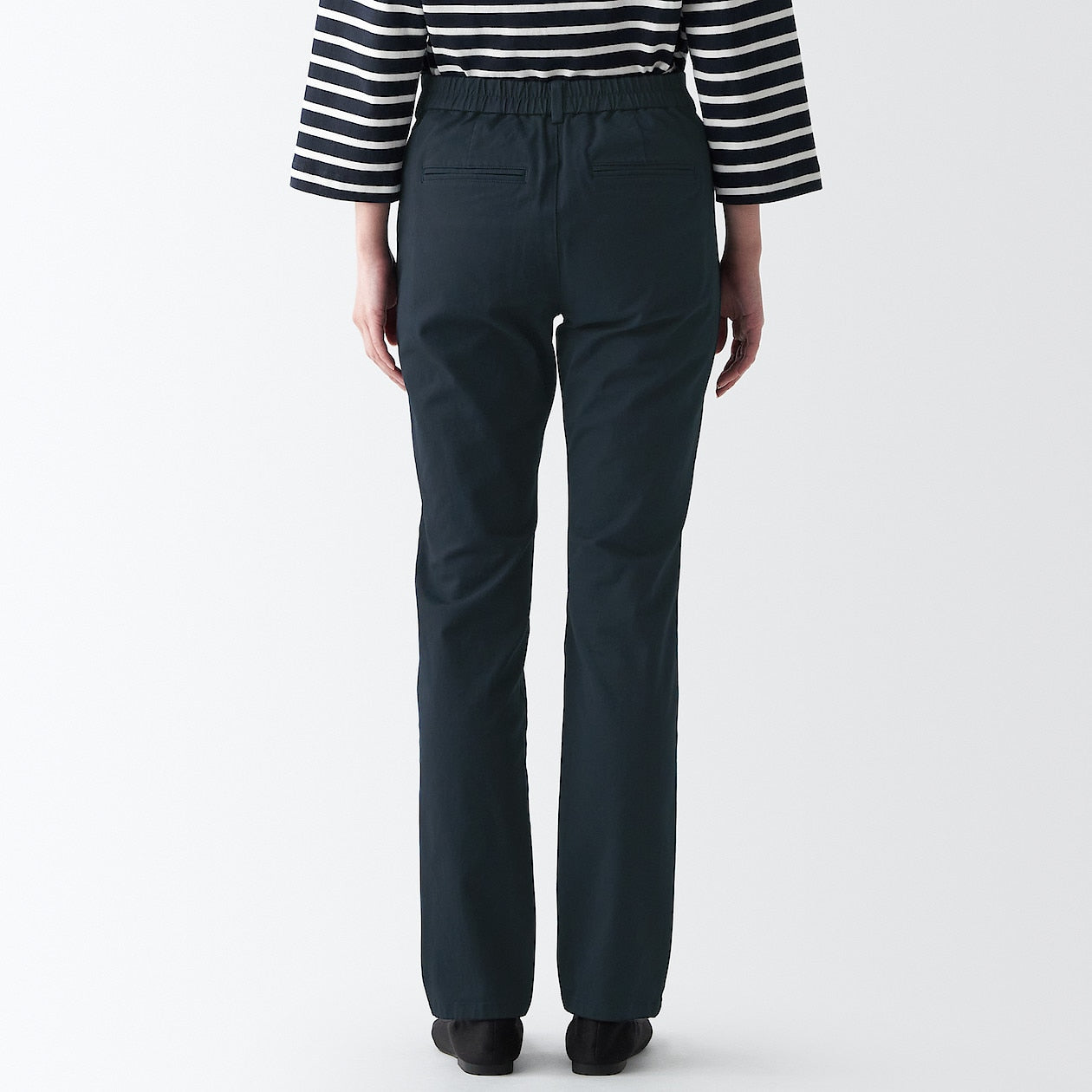 Women's 4-Way Stretch Chino Slim Tapered Pants (L 32inch / 80cm) - Image 36