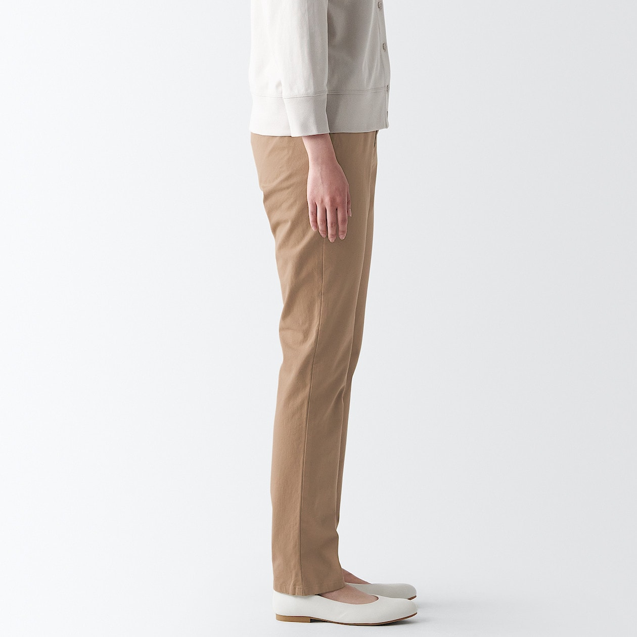 Women's 4-Way Stretch Chino Slim Tapered Pants (L 32inch / 80cm) - Image 15